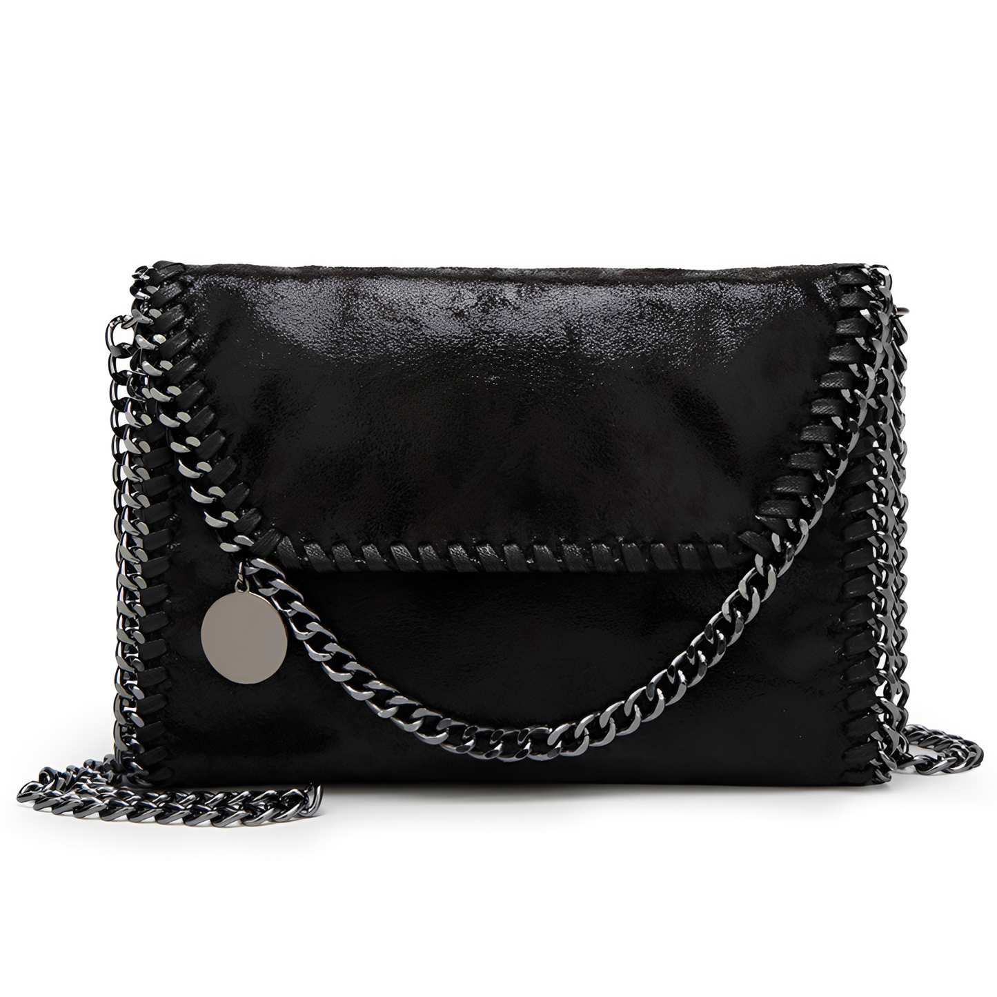 ASHMORE LANE | Charlotte Chain-Detail Leather Shoulder Bag