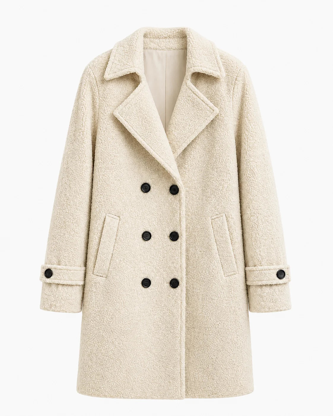 Alder Luxe Coat in ivory