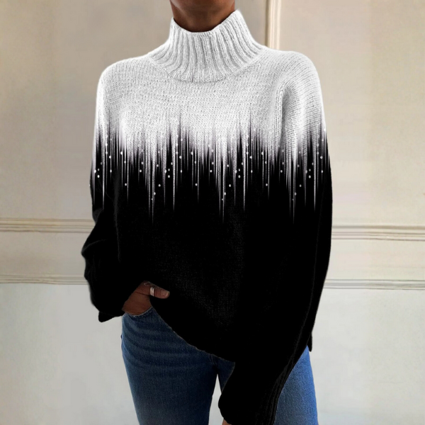 Ashmore turtleneck in Black-White