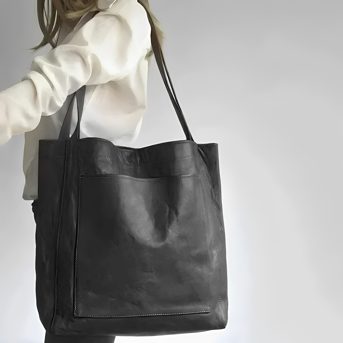 ASHMORE LANE | Toni Suede-Lined Leather Bag