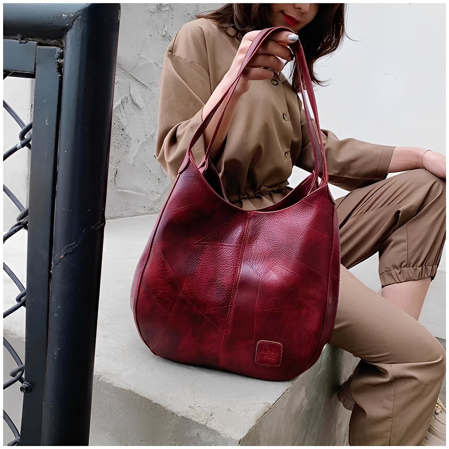 ASHMORE LANE | Charlotte Vintage Leather Bag Set