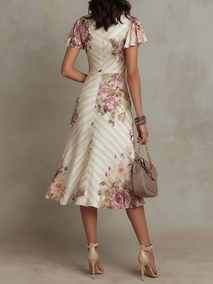 ASHMORE LANE | Camille Draped Floral Dress