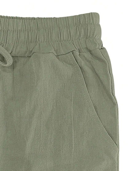 DELACROIX | PANTALON LÉGER EN LIN AVEC CORDON