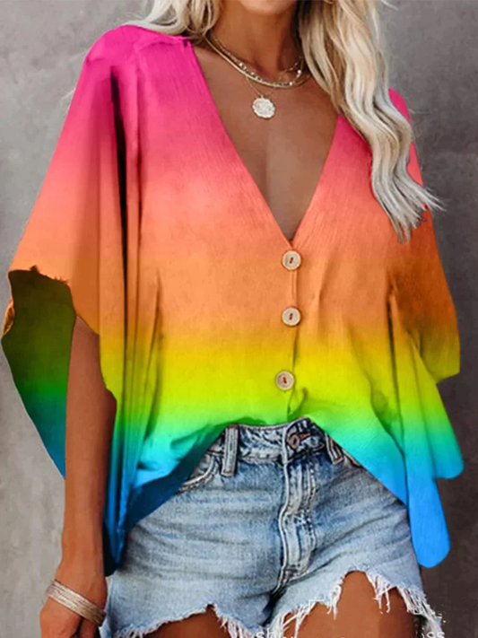 ASHMORE LANE | Selena Chic Short-Sleeve Blouse
