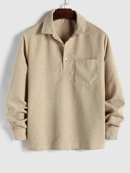 ASHMORE LANE | Half-Button Long-Sleeve Shirt