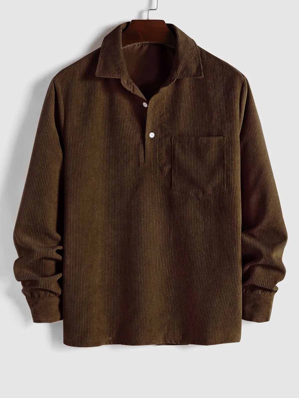 ASHMORE LANE | Half-Button Long-Sleeve Shirt