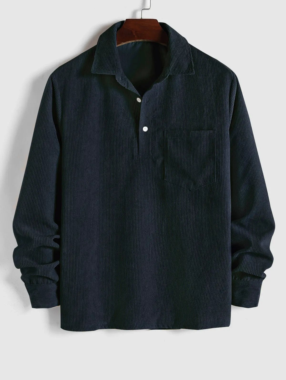 ASHMORE LANE | Half-Button Long-Sleeve Shirt