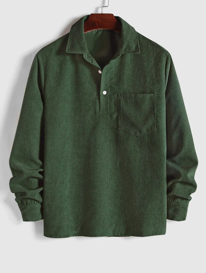 ASHMORE LANE | Half-Button Long-Sleeve Shirt