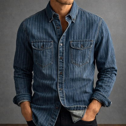 ASHMORE LANE | Long-Sleeve Striped Shirt