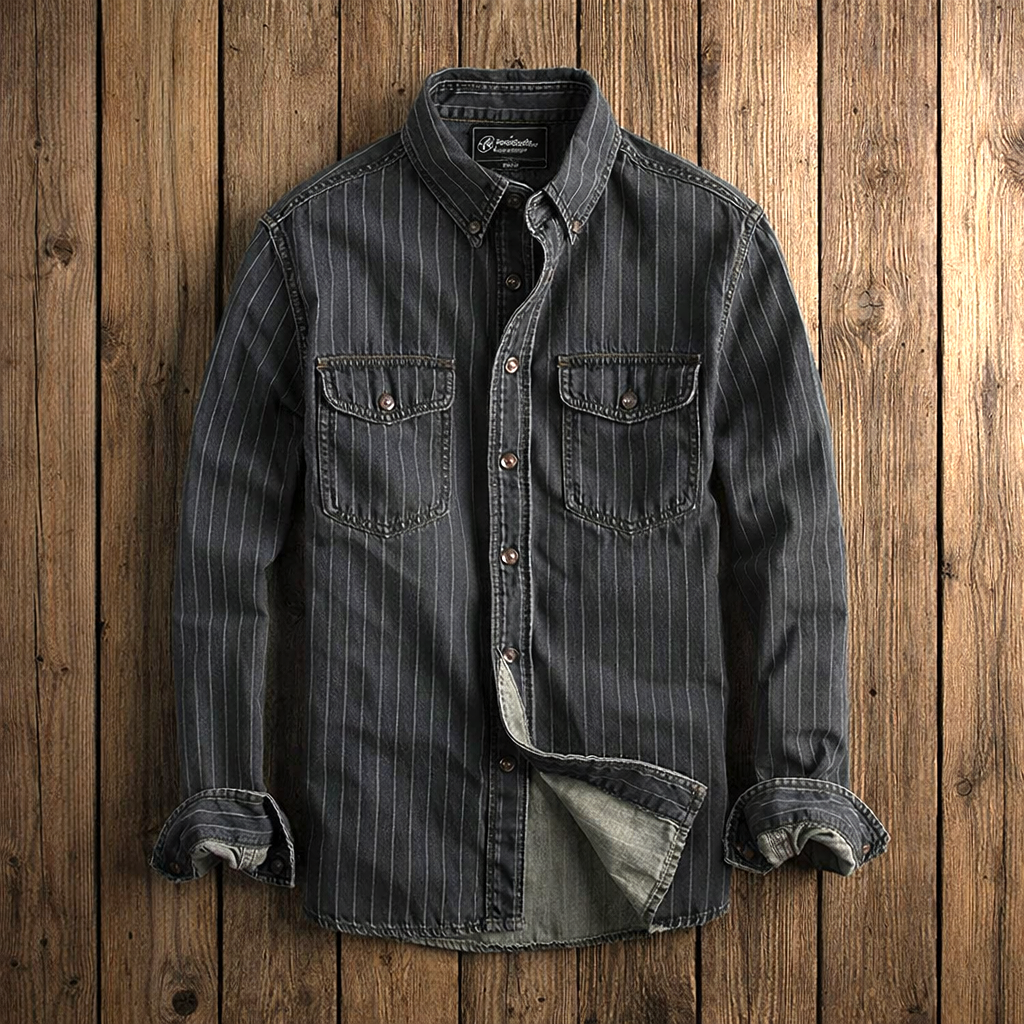 ASHMORE LANE | Long-Sleeve Striped Shirt