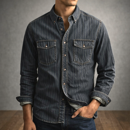 ASHMORE LANE | Long-Sleeve Striped Shirt