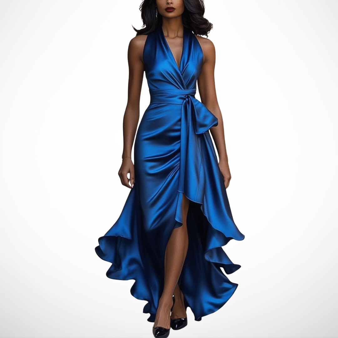 ASHMORE LANE | Draped Satin Dress