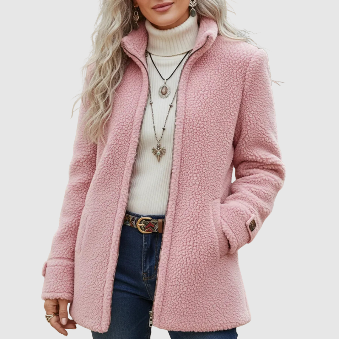 Vanessa™ | Cozy Sherpa Full Zip Fleece Jacket