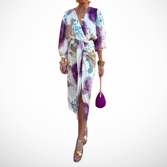ASHMORE LANE | Refined Print Midi Dress