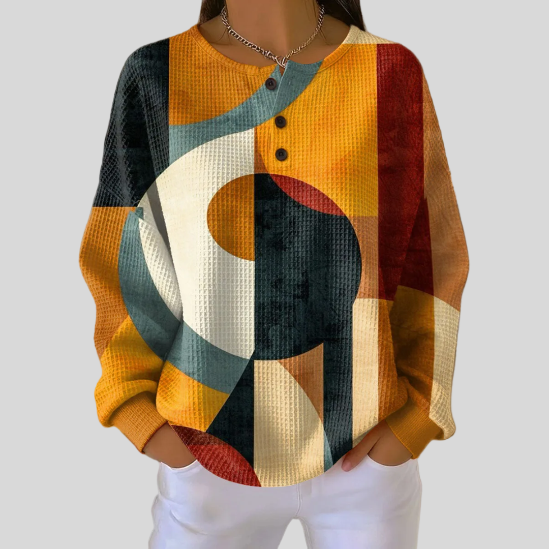 Constance | Geometric Print Sweatshirt