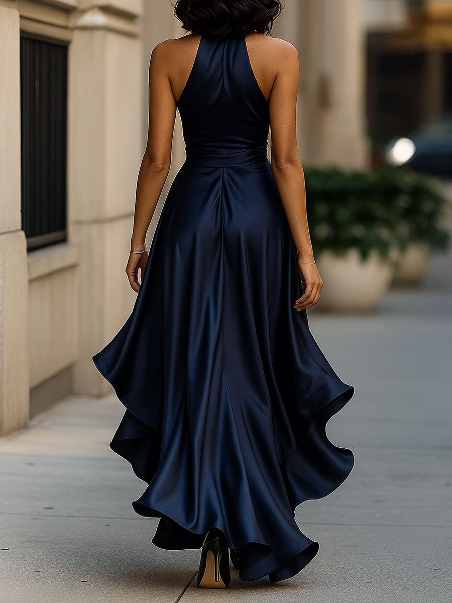 ASHMORE LANE | Draped Satin Dress