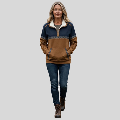 Zola | Sherpa Collar Half-Zip Pullover