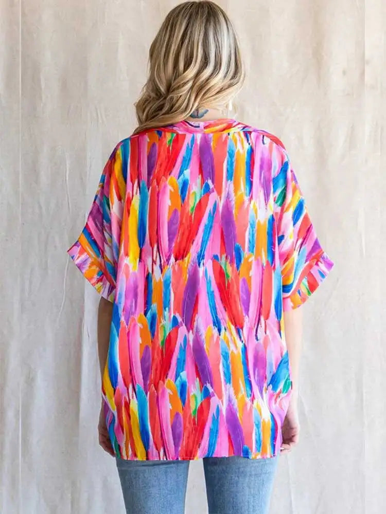 ASHMORE LANE | Evie Tropical Print Top