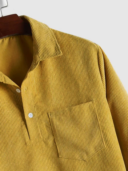 ASHMORE LANE | Half-Button Long-Sleeve Shirt