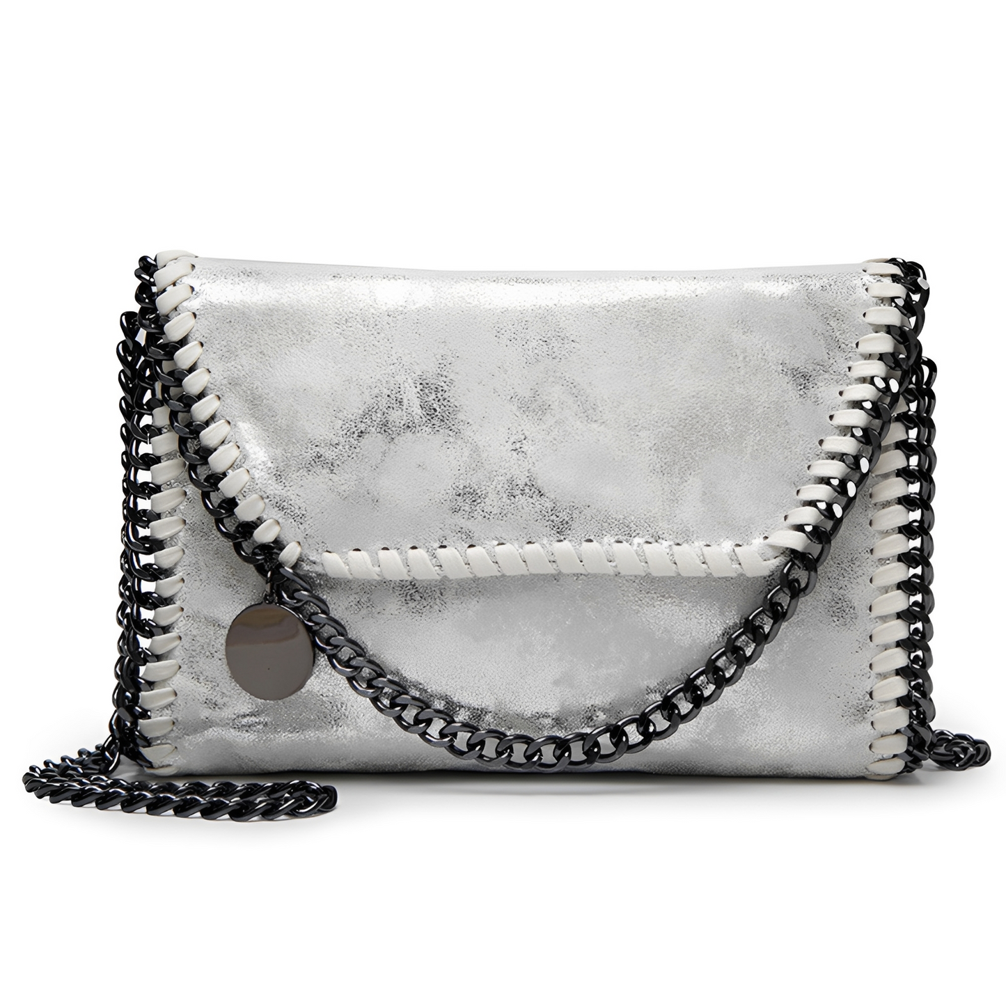 ASHMORE LANE | Charlotte Chain-Detail Leather Shoulder Bag