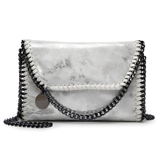 ASHMORE LANE | Charlotte Chain-Detail Leather Shoulder Bag