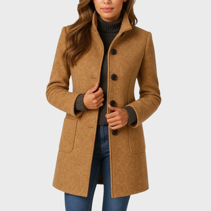 Olivia™ | Elegant Winter Button Wool Coat