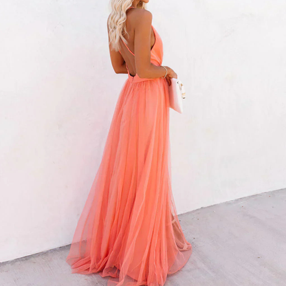 ASHMORE LANE | Coral Light Maxi Dress