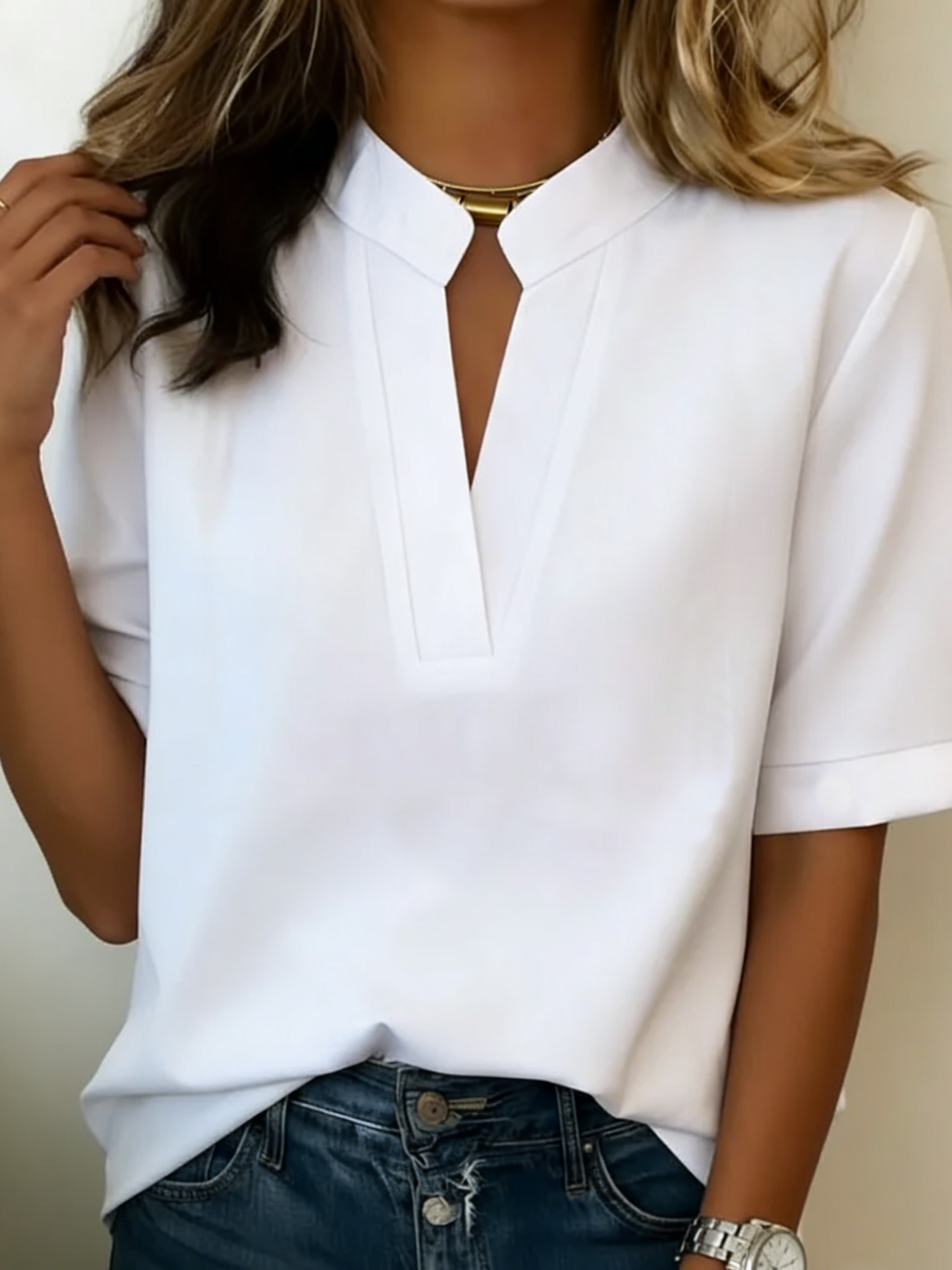 ASHMORE LANE | Margaux Chic V-Neck Blouse