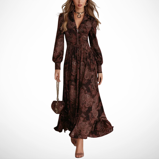 ASHMORE LANE | Vintage Print Long Dress