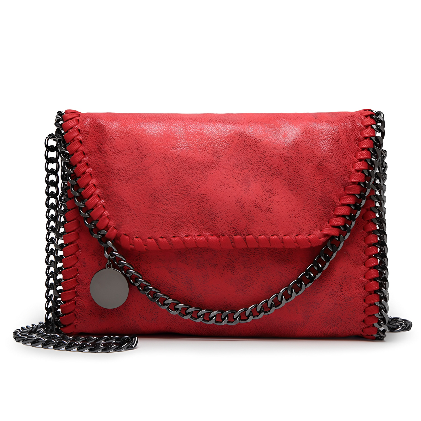 ASHMORE LANE | Charlotte Chain-Detail Leather Shoulder Bag