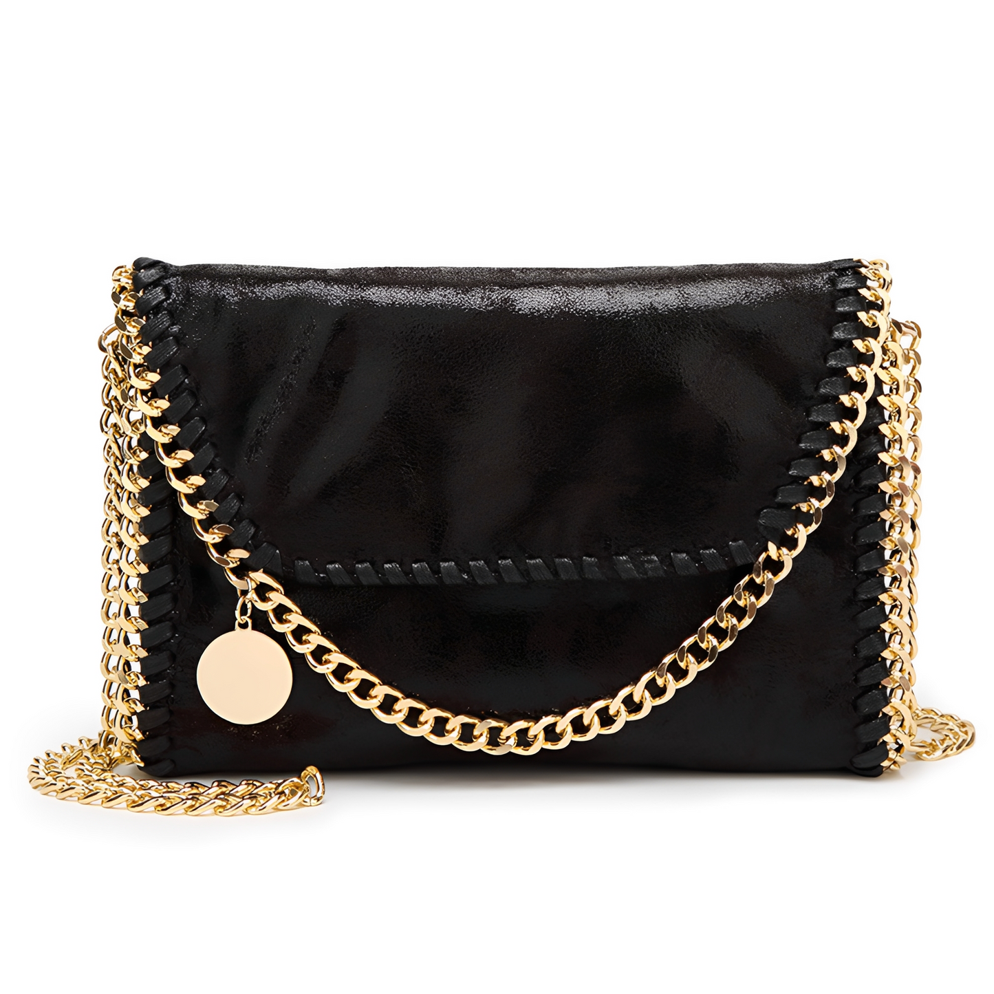 ASHMORE LANE | Charlotte Chain-Detail Leather Shoulder Bag