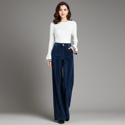 ASHMORE LANE | High-Waist Corduroy Trousers