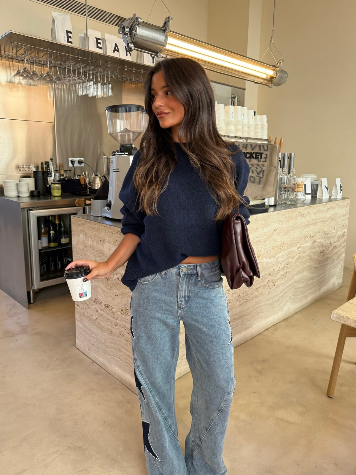 Star Denim Jeans in Blue - walking