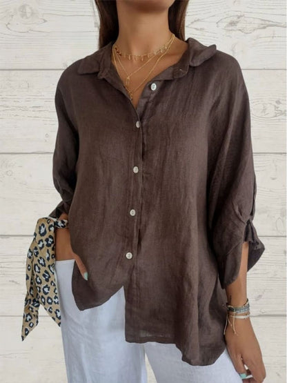 ASHMORE LANE | Cheryl Elegant Linen Blouse