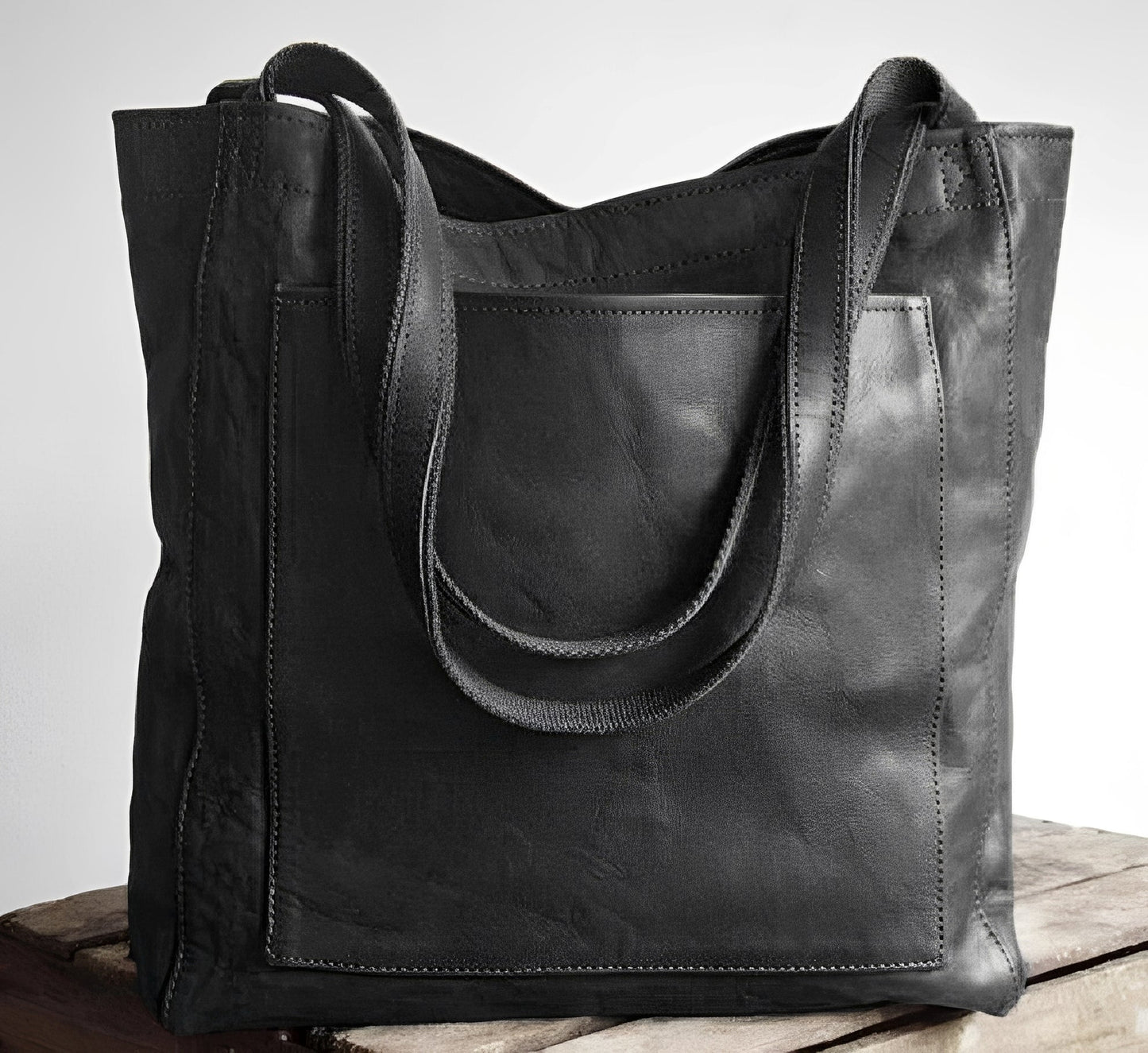 ASHMORE LANE | Toni Suede-Lined Leather Bag