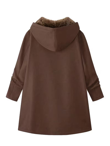 Evelyn™ | Cozy Sherpa-Lined Hooded Coat