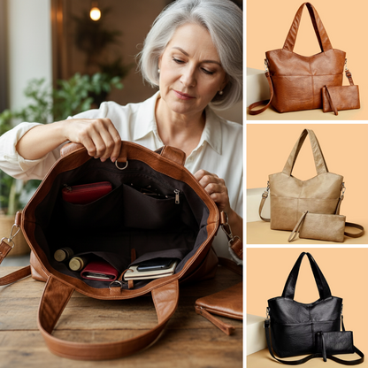 ASHMORE LANE | Gabbie Structured Double-Strap Bag