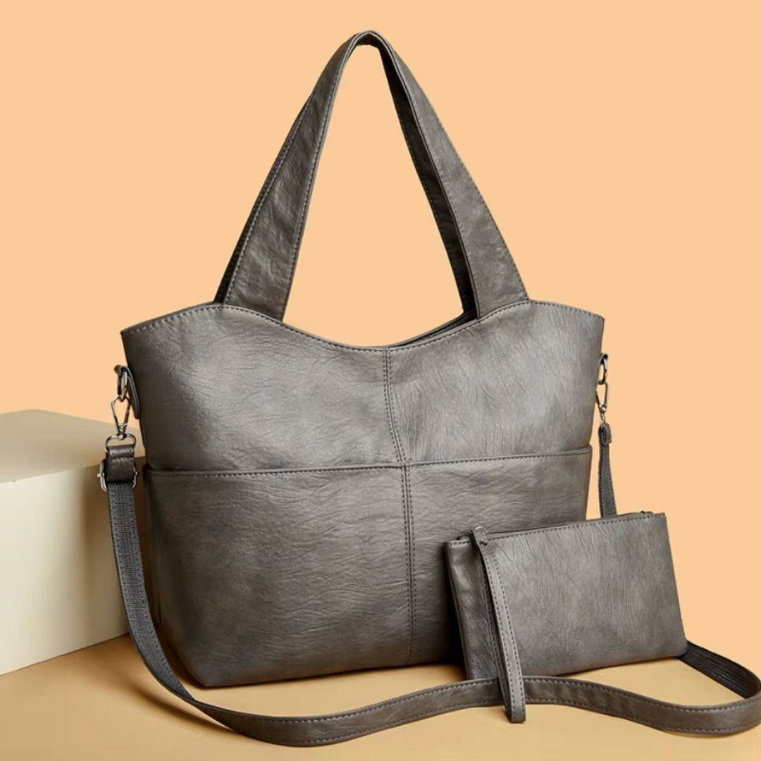 ASHMORE LANE | Gabbie Structured Double-Strap Bag