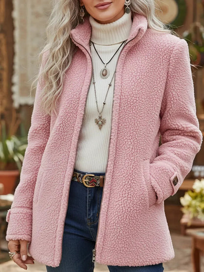 Vanessa™ | Cozy Sherpa Full Zip Fleece Jacket