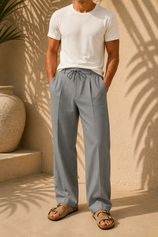 Marco | Pantalon Coton-Lin à Pinces