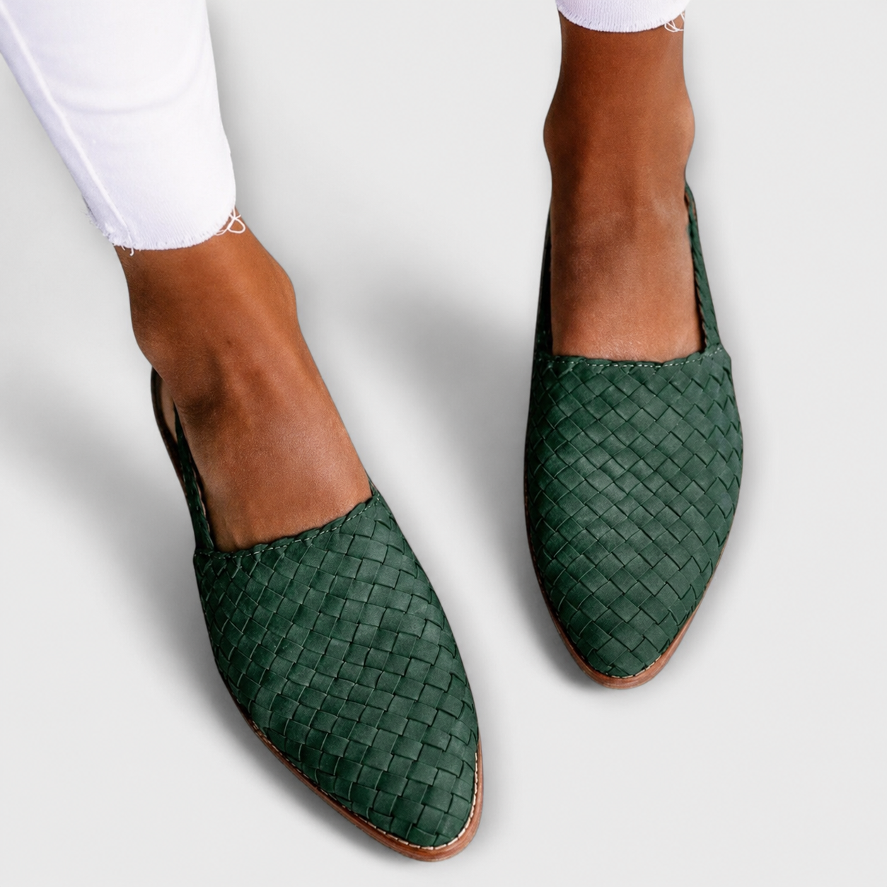 ASHMORE LANE | Simone Woven Backstrap Loafers