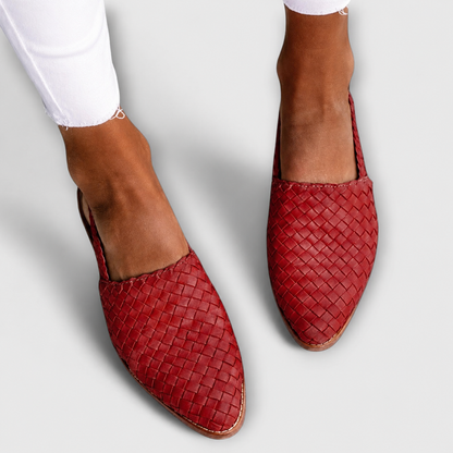 ASHMORE LANE | Simone Woven Backstrap Loafers