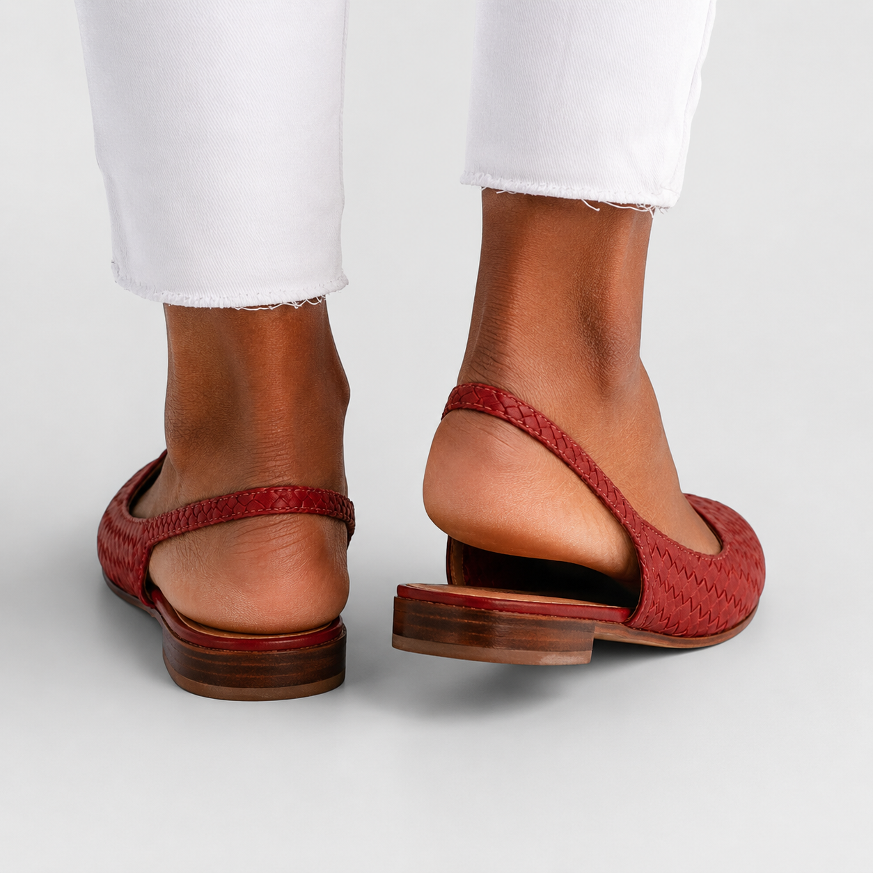 ASHMORE LANE | Simone Woven Backstrap Loafers