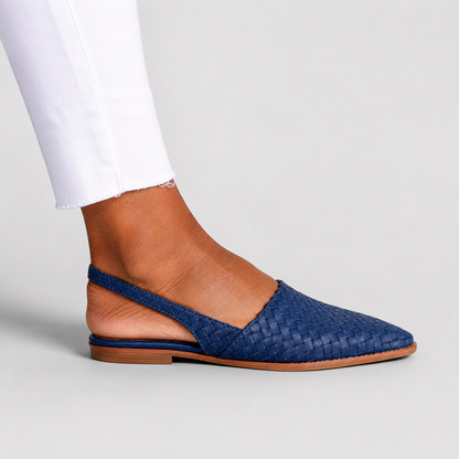 ASHMORE LANE | Simone Woven Backstrap Loafers