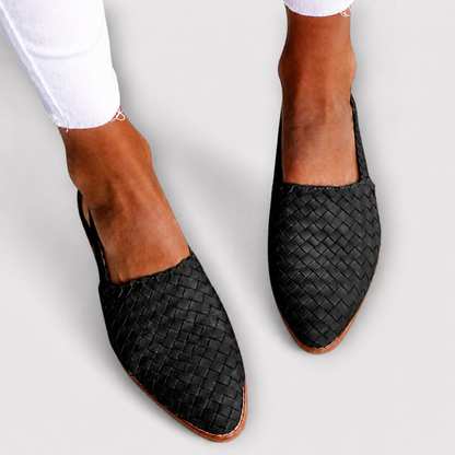 ASHMORE LANE | Simone Woven Backstrap Loafers