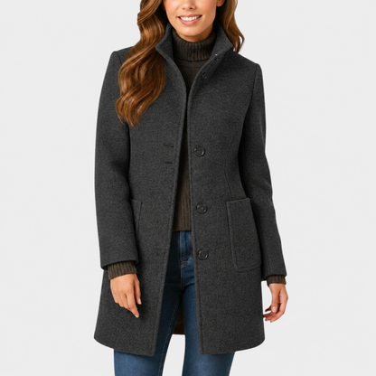 Olivia™ | Elegant Winter Button Wool Coat