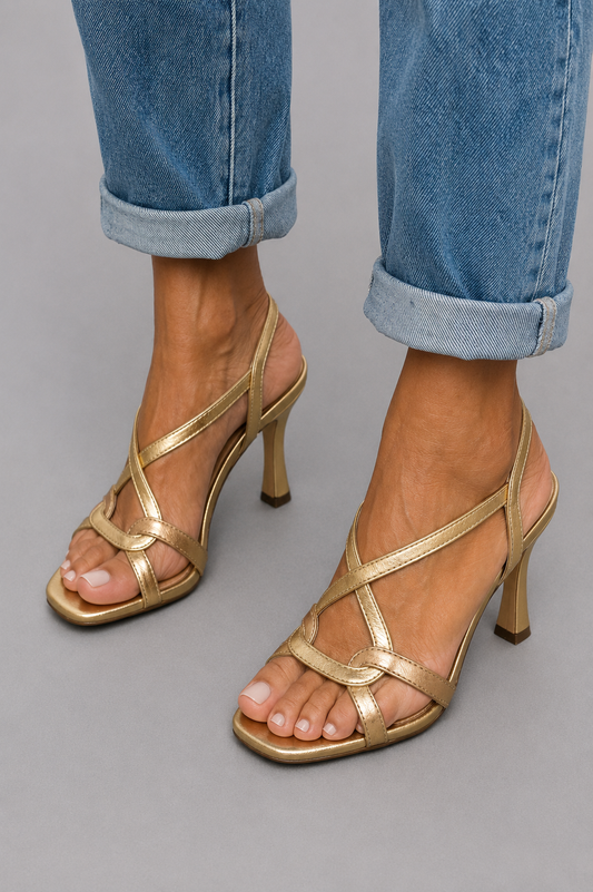 Eliana | Gold-Tone Heels