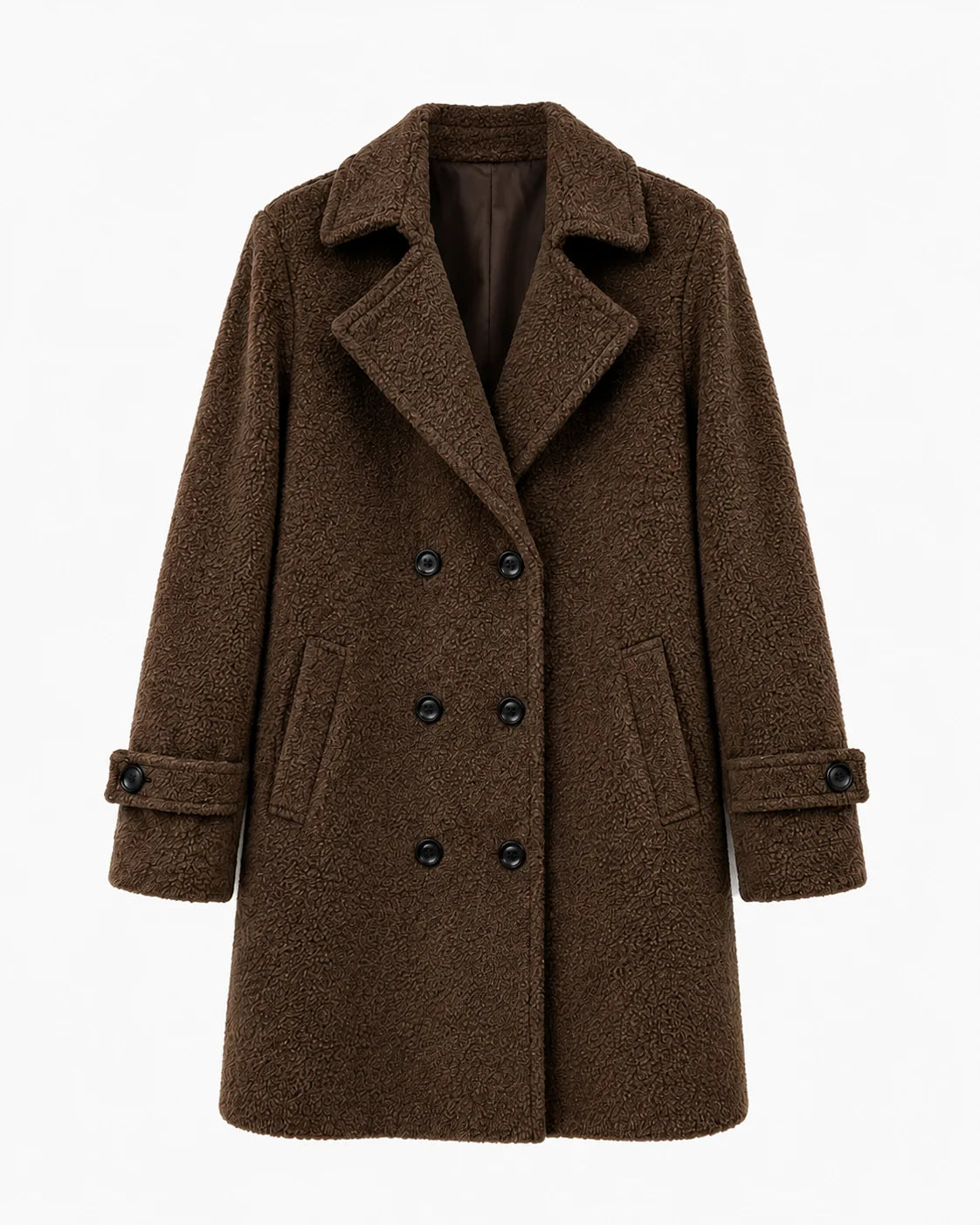 Alder Luxe Coat in chocolate