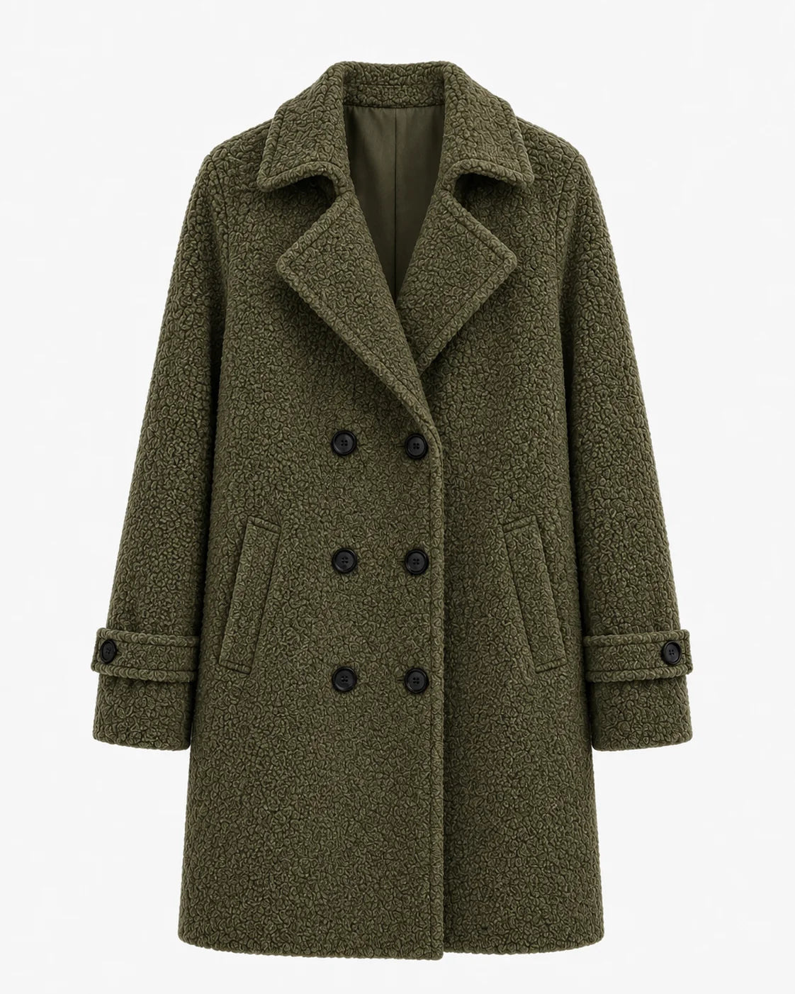 Alder Luxe Coat in sage green