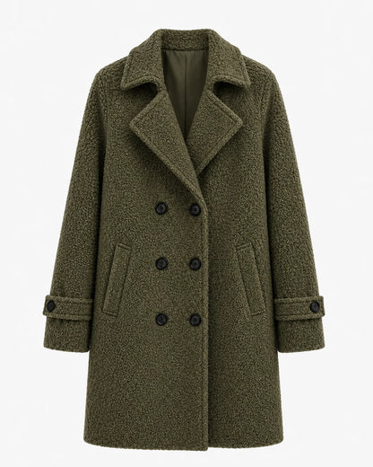 Alder Luxe Coat in sage green